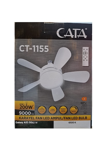 Cata Ct-1155 82 Watt Karayel Fan Led Ampul Beyaz Işık