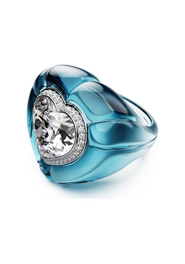 5709963 Swarovski Yüzük Dulcıs:rıng Blu/cry/rhs 52 Metalik
