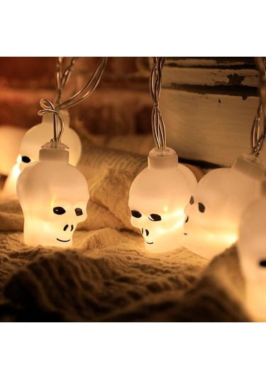 150 Cm 10led Cadılar Bayramı Led Dize Işık Taşınabilir Kabak Hayalet Kafatası Işık Ev Bayramı Partisi Dekoratif Led Işık 56851301 Diğer