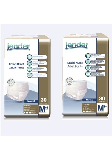 Jender Emici Külot Hasta Bezi M Beden 30'Lu x 2 60 Adet