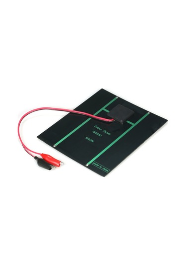 Mufunye 2.5w 5v Polikristalin Silikon Güneş Paneli Timsah Klipsli Güneş Hücresi Dıy Güç Şarj Cihazı İçin