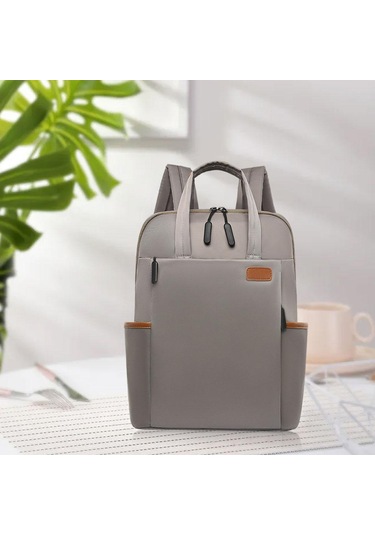 Suntek Kadın Erkek Dizüstü Sırt Çantası Şık Üniversite Haki