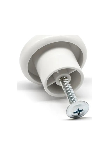 Smikov Mobilya İçin Evrensel Düğmeli Kulp 15 Adet 444211735 Beyaz