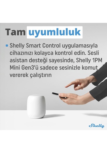Shelly 1PM Mini Gen3 Enerji Ölçer Röle