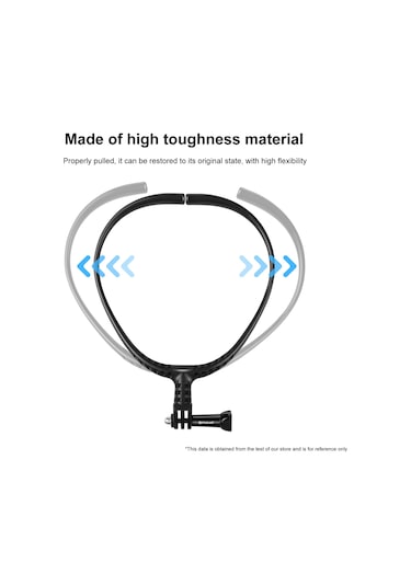 Gopro Aksiyon Kameraları İçin Puluz Tembel Ayarlanabilir Boyun Braketi Siyah