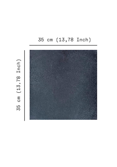 Seplyhome Doğal Bazalt Mangal Ve Barbekü Taşı, Pizza,fırın Taşı, Ekmek, 35 35 Cm Doğal Bazalt Pişirme Taşı