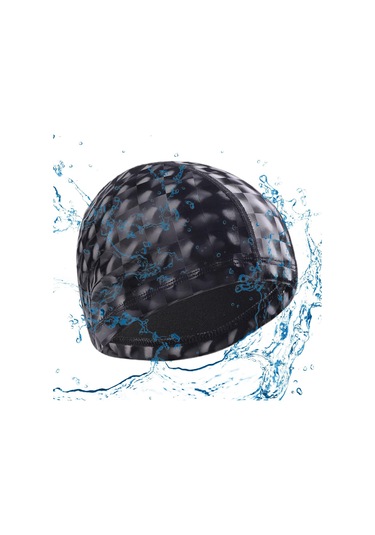 Suntek Yüzme Boneleri Saçları Kuru Tutar Havuz Şapkası Siyah