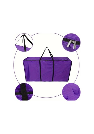 Elmpaly 1 Adet Büyük Kapasiteli Çuval Yemlik Ot Besleyici Koyun Keçi İnek Sığır 45 23 14 İnch Mor