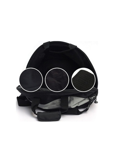 Sürme Kable G-xz-009 Su Geçirmez Motosiklet Kask Çantası Kuyruk Çantası Seyahat Bagaj Siyah