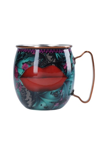 Mikasa Sarah Arnett Paslanmaz Çelik 450 Ml Moscow Mule Kupa Dudaklar Çok Renkli