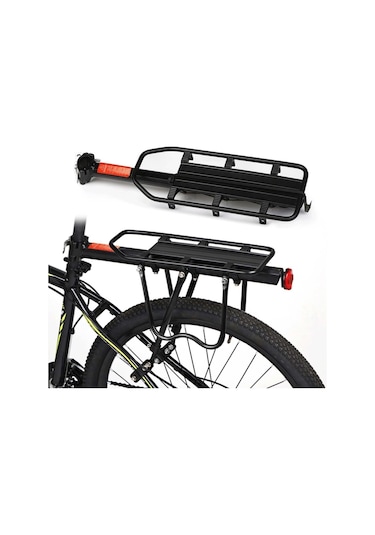 Alüminyum Bisiklet Arka Bagaj Siyah Kawei 26-29 Jant Uyumlu Siyah