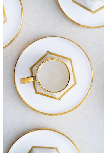 Mars 6 Kişilik Kahve Fincanı Takımı - 90 Ml