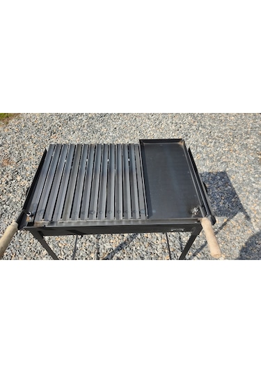 İklim Sac Tava Oluklu Izgaralı Mangal 40 x 60 CM
