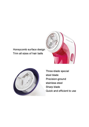 Sones Sonax Pro Sn-9955 Giysi Tüy Temizleyici Saç Yumağı Budayıcı Kırmızı