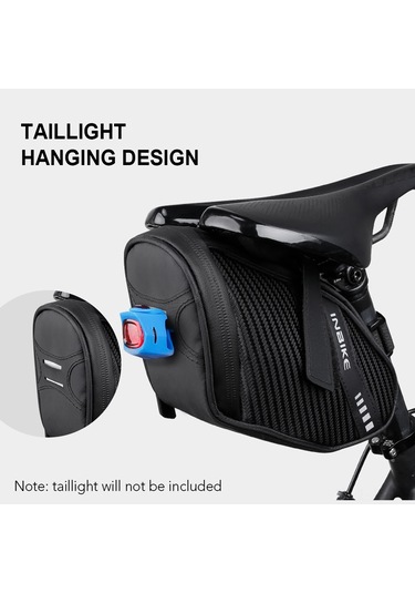 Jeemson Dayanıklı Polyester Bisiklet Sele Çantası - Reflektif Şeritli, Kompakt Ve Güvenli Yolculuk İçin Siyah