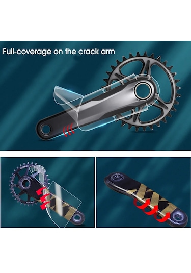 D-bisiklet Krank Koruyucu Etiketler Çıkartmaları Yol Bisikleti Yapışkanlı Tph Filmi Sram/shıman0 Bisiklet Aynakol Koruyucu Çıkartmalar Parçaları Şeffaf