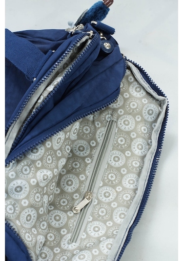 571 Krinkıl/klinkır Su Geçirmez İthal Kumaş Çok Gözlü Anne Okul Postacı El Omuz Çanta Lacivert 9-5c Lacivert