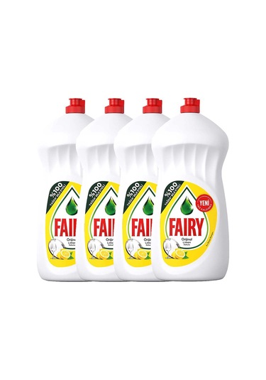 Fairy Limon Kokulu Sıvı Bulaşık Deterjanı 4 x 1350 ML