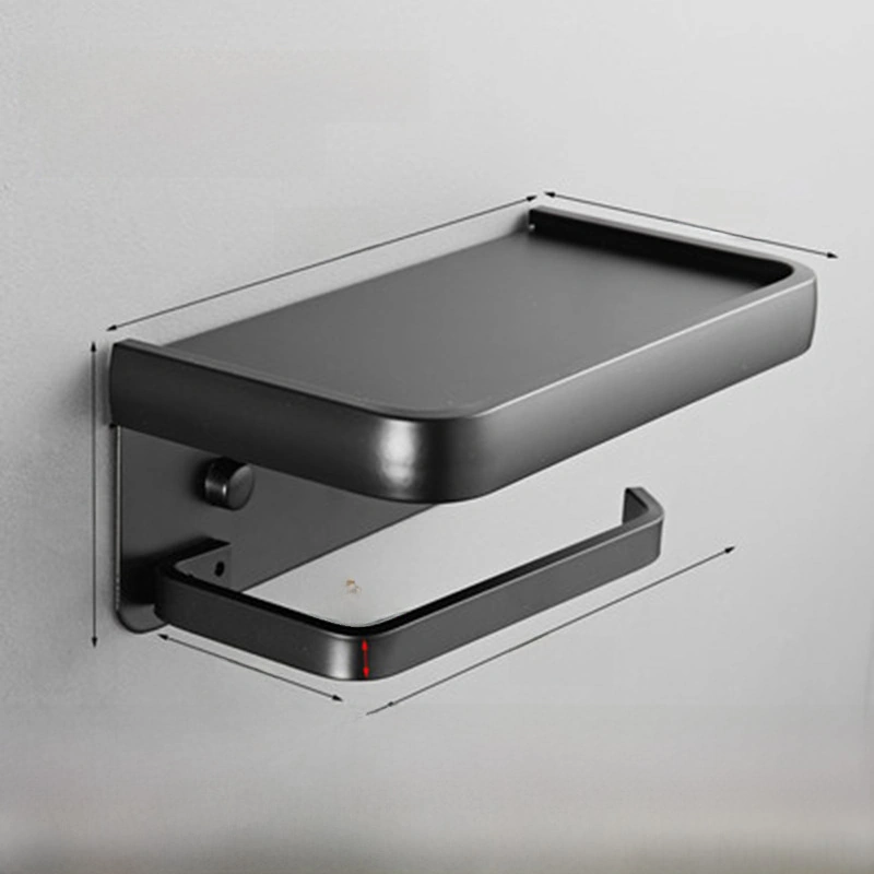 Monyee Banyo Tuvalet Kağıdı Tutucu, Siyah Altın Uzay Alüminyum, Çift Katlı, Telefon Ve Küçük Eşya Konteyneri, Dayanıklı Ve Zirve Tasarım Diğer