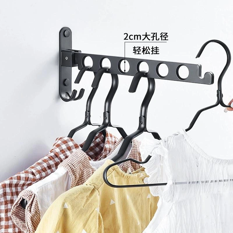 Mufunye Boru Alüminyum Perde Kurmalı Çekmece, Dormatoary Banyo Balkon Gizli Giysi Kurutma Aleti, Delme Yok, Kolay Kurulum Siyah