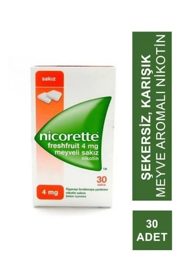 Nicorette Meyveli Sakız 30 Tablet