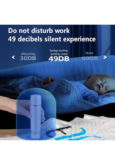 Sones El Tipi Vakum Makinesi Şarj Edilebilir Gıda Muhafaza Sıkıştırma Depolama Makinesi