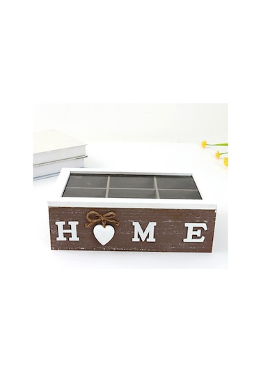 Suntek Magideal Çay Poşeti Kutusu Mücevher Mutfak Düzenleyici 6-ızgara