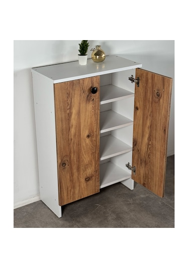 Ayakkabılık Ayakkabı Dolabı Ahşap Raf 6300 Ahşap - Beyaz