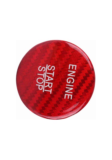 Geeroyoo Mercedes Benz Tüm Modeli Uyumlu Karbon Fiber Anahtar Yok Açma Düğmesi Kapak Kırmızı -  Radyan, Kolay Kurulum, Dayanıklı