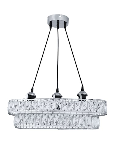 Sultan 50'lik Krom Lüx Taşlı Mutfak Salon Antre Yatak Ve Çocuk Odası Avize Krom