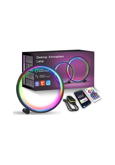 Cbtx Lıxıncorda Sal052 Rgbıc Akıllı Led Işık Masaüstü Ortam Halka Işığı Desteği Tuya Wifi