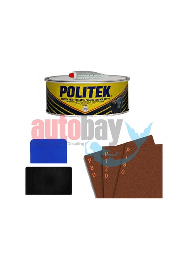 Politek Pp260 Plastik Yüzey Tampon Macunu 1000 Gr Set.