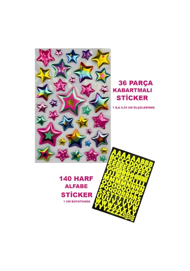 Pembe Çocuk Kaskı Yıldızlar Ve Harfler Stickerlı Spor Koruyucu Kask Pembe Dizlik Dirseklik Seti Pembe