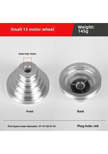 Geeksen Alüminyum Kayış Çarkı, Z4113-z4116 Tezgah Matkapı İçin Metal Vites Tekerlegi, 14 Delikli Motor Tekerlegi, Dayanıklı Endüstriyel Parça