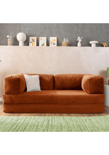 Argimo Godila Çok Amaçlı Sofa Çift Kişilik Yatak Koltuk Turuncu