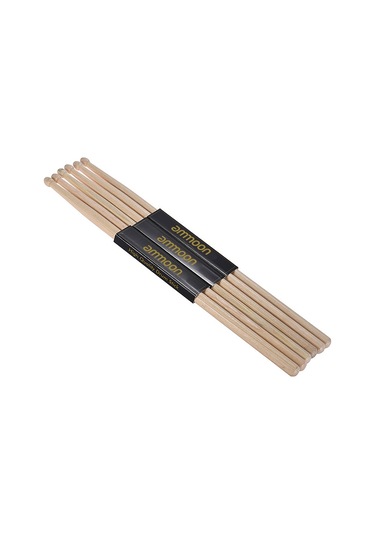 Ammoon 3 Çift 5a Ahşap Davul Davul Çubukları Fraxinus Mandshurica