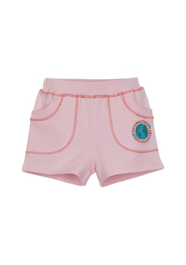 Lovetti Açık Pembe Kız Çocuk Dünya Baskılı Iki Iplik Şort 7898P016 Pembe
