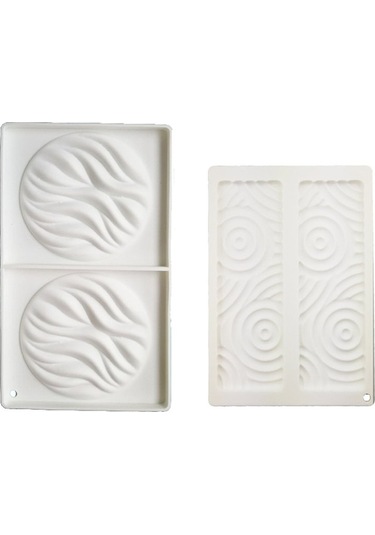 Yuvarlak Dalga Mousse Silikon Kalıp Su Dalgası Doku Çikolata Kalıp