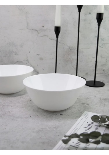 Olaff Lux Salata Kaseleri Seti, Seramik, 2 Parça, 1100 Ml 323349530 Beyaz