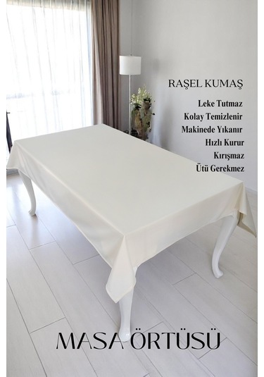 Smooth Masa Örtüsü Sofra Bezi Krem