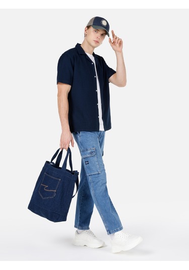 Colins 162 Blair Kargo Kesim Orta Bel Düz Paça Mavi Erkek Pantolon Cl1068707 001 Colins 162 Blair Kargo Kesim Orta Bel Düz Paça Mavi Erkek Pantolon Cl1068707 001