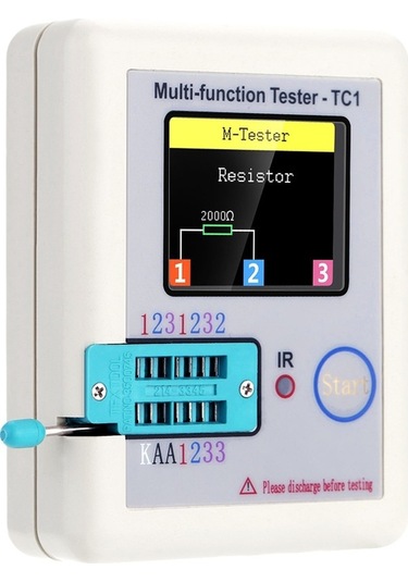Pazly Çok Fonksiyonlu Renkli Ekranlı Transistör Test Cihazı: Tft Aydınlatmalı, Diyot/triyot, Kapasitans/direnç/endüktans