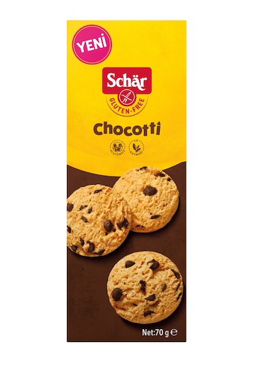 Schar Chocotti Glutensiz Damla Çikolatalı Kurabiye 70 G