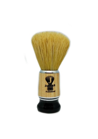 Jaguar 783 Ahşap Saplı Doğal Kıl Tıraş Fırçası, Tıraş Sabunu Seti