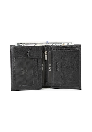 Bayderi Denis Hakiki Deri Erkek Cüzdan - Siyah