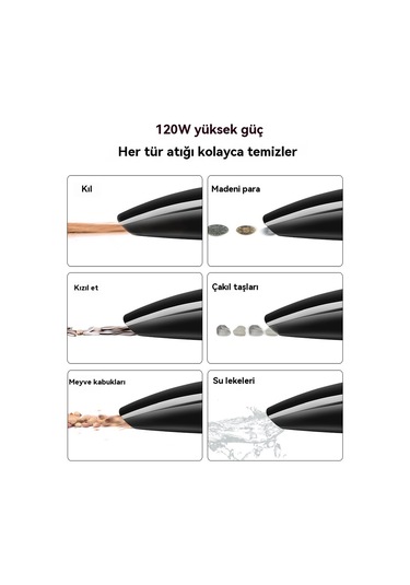 Yüksek Güçlü Araç Elektrikli Süpürgesi, Islak Ve Kuru Çift Kullanımlı Araç Elektrikli Süpürgesi5