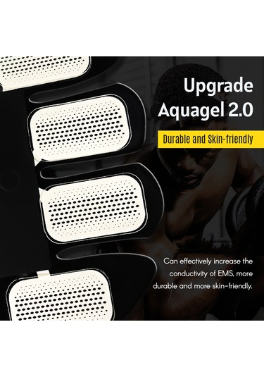 Yunboo Kolay Kullanım İçin 6 Mod & 9 Şiddet: Evde Veya Ofiste Kas Şekillendirme, Usb Şarjlı Abdominal Kas Eğitici Seti Çok Renkli