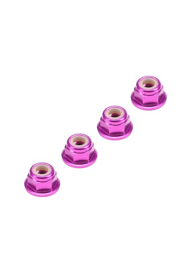 Xindoker 伟力104001 Uygun Alüminyum Somun, Mor Renk, 4 Adet Paket