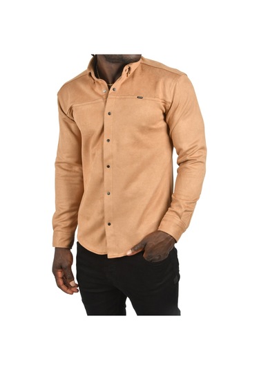 Deepsea Erkek Camel Likralı Çıtçıtlı Kırışmayan Süet Kumaş Slim Fit Cepsiz Mevsimlik Gömlek 2500556 False Camel Deepsea Erkek Camel Likralı Çıtçıtlı Kırışmayan Süet Kumaş Slim Fit Cepsiz Mevsimlik Gömlek 2500556 False Camel