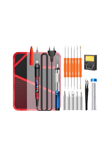 Yifomall Aneng Sl103 60w Lcd Ekranlı Akıllı Lehim Makinesi Seti - 180 C-500 C Ayarlanabilir Sıcaklık, 18 Parça Profesyonel Lehimleme Ekipmanı